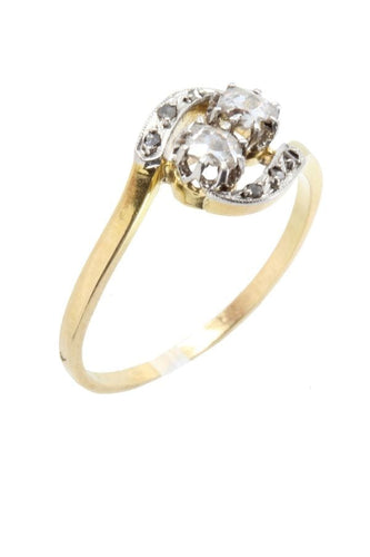 Bague Bague Vous et moi Art Nouveau diamants 58 Facettes 038281