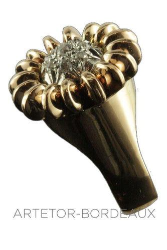 Bague 52 Bague fleur 50' 58 Facettes 19601
