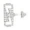 Broche Epingle Art Déco en platine et diamants. 58 Facettes 29926