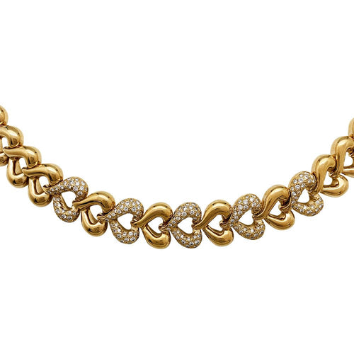 Collier Collier Van Cleef & Arpels "Coeurs" en or jaune et diamants. 58 Facettes 30292