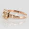 Bague 52 Bague ancienne or rose diamants carrée 58 Facettes 17-122-48