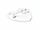 Pendentif Poiray Pendentif Coeur Or blanc 58 Facettes 00612CN