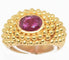 Bague Bague étrusque or jaune Rubis 58 Facettes 0
