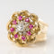 Bague 50 Bague rétro diamants rubis et fils d'or entrelacés 58 Facettes 20-155-49
