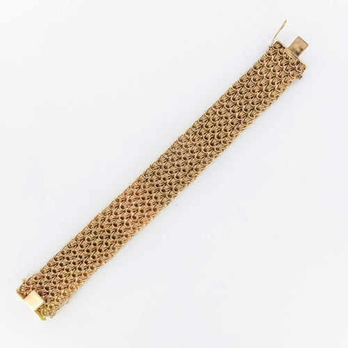 Bracelet Bracelet ancien maille tressée ajourée 58 Facettes 19-232