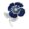 Broche Broche "Eglantine" Boucheron en or et platine, émail et diamants. 58 Facettes 29921