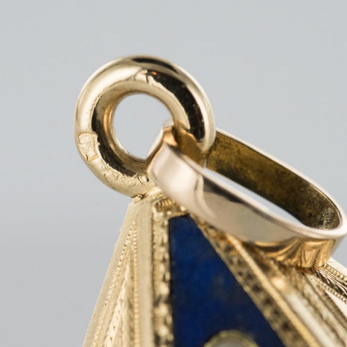 Pendentif Pendentif cachet lapis lazuli perles fines 58 Facettes 19-105