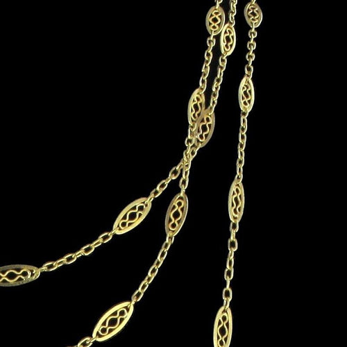 Collier Sautoir en or années 1930 58 Facettes 07-133-7987147
