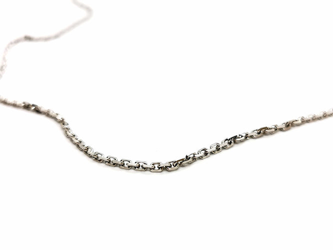 Collier Collier Maille forçat Or blanc 58 Facettes 1141231CD
