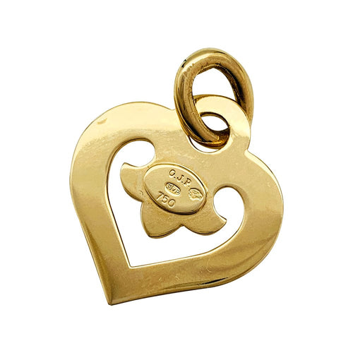 Pendentif Pendentif O.J.Perrin, "Coeur Légendes", or jaune. 58 Facettes 30617