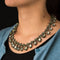 Collier Collier préhnites saphirs oranges et grenats verts 58 Facettes 14-328-8438052