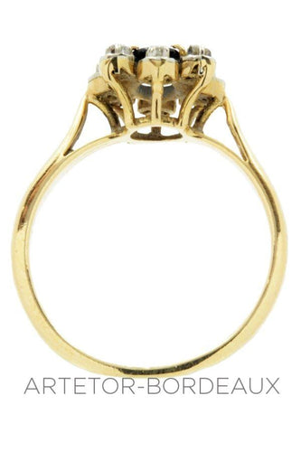 Bague 55 Bague saphir et diamants 58 Facettes 11991