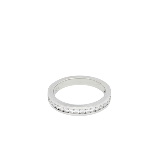 Bague Demi-alliance Celinni en platine et diamants 58 Facettes 20261