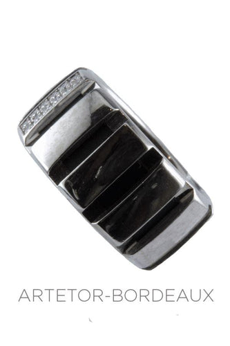 Bague 54 Bague Chaumet Classe one Or Blanc 58 Facettes 20931