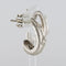 Boucles d'oreilles Boucles d'oreilles or blanc satiné diamants 58 Facettes YS66B