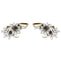Boucles d'oreilles Boucles d'oreilles, "Edelweiss", en or jaune, platine et diamants. 58 Facettes 29984
