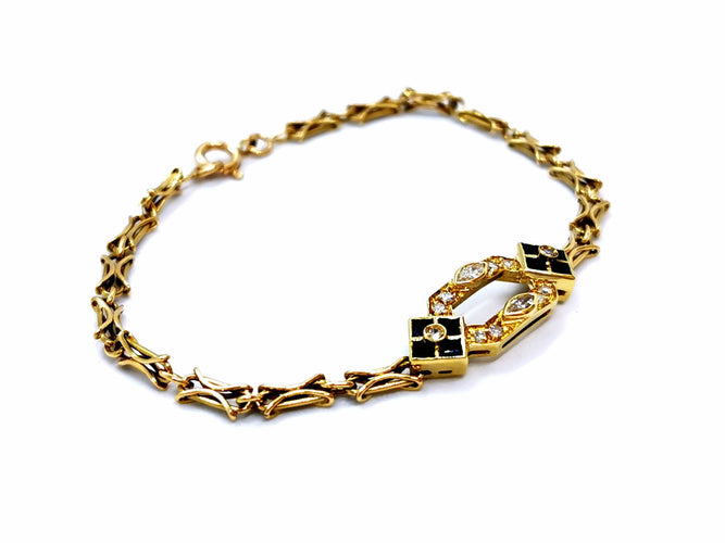 Bracelet Bracelet Or jaune Diamant 58 Facettes 968058CN