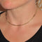 Collier Chaine ancienne or jaune maille filigranée 58 Facettes 13-285