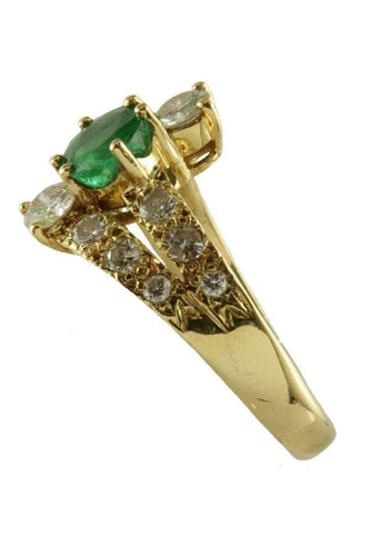 Bague 60 Bague émeraude et diamants 58 Facettes 21361