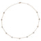 Collier Collier en or rose, 11 diamants cognacs. 58 Facettes 29614