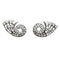 Boucles d'oreilles Boucles d'oreilles clips en or blanc et platine, diamants. 58 Facettes 30466