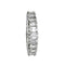 Bague 52 Alliance diamants taille émeraude en or blanc. 58 Facettes 30229