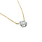 Collier Collier solitaire sur chaîne, 0.41ct, or jaune et blanc. 58 Facettes 30170