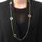 Collier Sautoir or jaune, malachite. 58 Facettes 25256