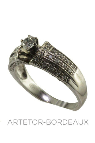Bague 58 Bague moderne diamants 58 Facettes 19941