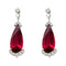 Boucles d'oreilles Boucles d'oreilles gouttes de rubellites et diamants. 58 Facettes 30529