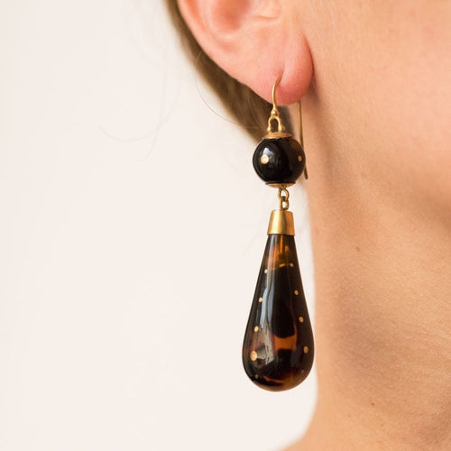 Boucles d'oreilles Boucles d'oreilles écailles cloutées d'or 58 Facettes 19-258A