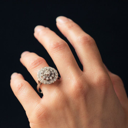 Bague 59 Bague ronde diamants 58 Facettes 19-481-48