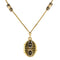 Collier Collier ancien médaillon et coulants émaillés et diamants 58 Facettes 18-357