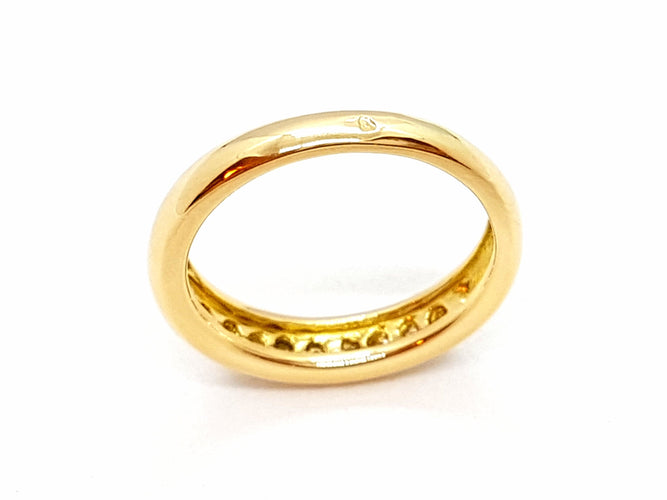 Bague 51 Bague Alliance Or jaune Diamant 58 Facettes 00671CN
