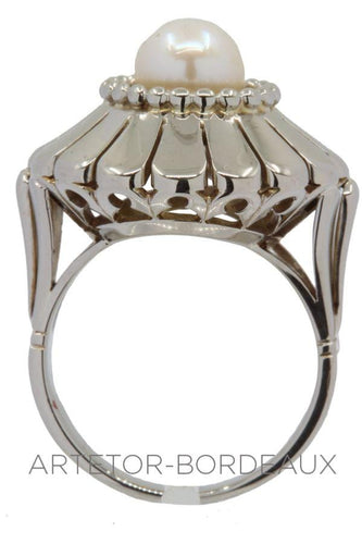 Bague 49 Bague perle vintage 58 Facettes 32151