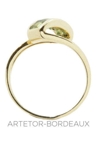 Bague 58 Bague moderne péridots 58 Facettes 27611