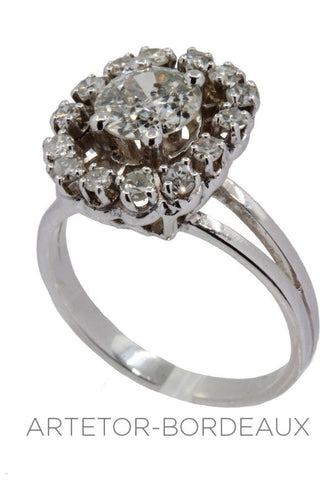 Bague 54 Bague ancienne diamants 58 Facettes 34411