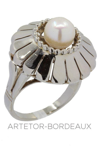 Bague 49 Bague perle vintage 58 Facettes 32151