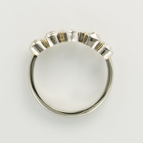 Bague 53 Bague ancienne jarretière diamants 58 Facettes 18-071-53-1