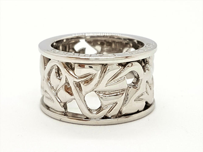 Bague 54 Van der Bauwede Bague Or blanc 58 Facettes 00043GD
