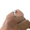Bague 56 Solitaire diamant taille émeraude 3,82 carats, or et platine. 58 Facettes 30492
