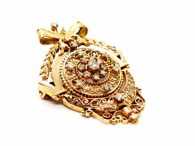 Pendentif Pendentif Vintage Or jaune Diamant 58 Facettes 1126569CN