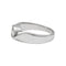 Bague 52 Solitaire or blanc serti d'un diamant pesant 0.40 carat. 58 Facettes 30381