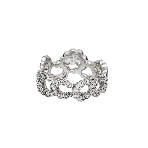 Bague 51 Bague Dior "Archi" en or blanc et diamants. 58 Facettes 30218