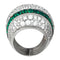 Bague 54 Bague De Grisogono, modèle "Jiya", en or blanc, diamants et émeraudes. 58 Facettes 29213