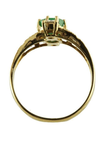 Bague 60 Bague émeraude et diamants 58 Facettes 21361