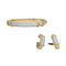Boucles d'oreilles Boucles d'oreilles Fred, "Isaure", 2 tons d'or et platine, serties diamants. 58 Facettes 28387