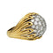 Bague 51 Bague dôme Van Cleef & Arpels en or jaune, platine et diamants. 58 Facettes 30496