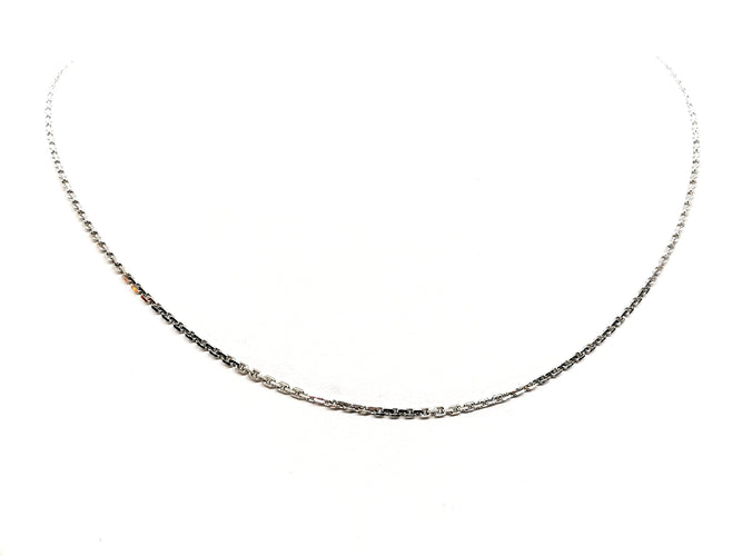 Collier Collier Maille forçat Or blanc 58 Facettes 1141231CD