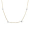 Collier Collier gouttière en or jaune, blanc et diamants. 58 Facettes 30148